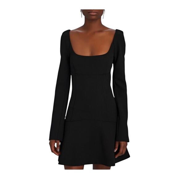 A.L.C. Heidi long sleeve a line dress black size 2 - Picture 1 of 9